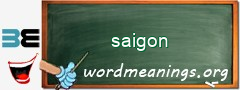 WordMeaning blackboard for saigon